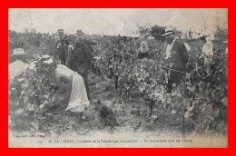 CPA (47) LANNE.  M. Fallières, Président De La République à Loupillon, En Promenade Dans Les Vignes. *9064 - Otros & Sin Clasificación