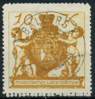 LIECHTENSTEIN 1920 Nr 39 Zentrisch Gestempelt X28E0A6 - Usati