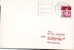 DENISTRY - BERLIN - LOCAL CARD WITH  DENTAL SLOGAN  POSTMARK - Medizin