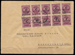 DEUTSCHES REICH 1923 INFLA Nr 331b BRIEF MEF Ge X28E29A - Cartas & Documentos