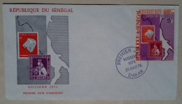 Sénégal - Enveloppe Premier Jour à Thème Exposition Philatélique (1975) - Senegal (1960-...)