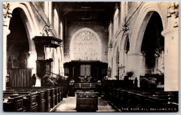 CITY CHURCH - All Hallows, The Nave - E.C.3.- Photographic Card. - Other & Unclassified