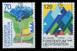 LIECHTENSTEIN 2002 Nr 1289-1290 Gestempelt X29871E - Usati