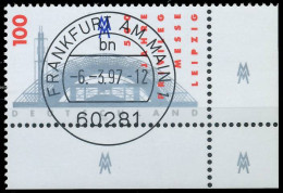 BRD BUND 1997 Nr 1905 Zentrisch Gestempelt ECKE-URE X565DAE - Gebraucht