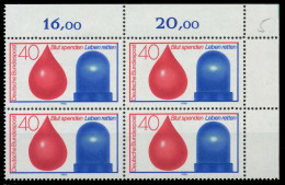 BRD BUND 1974 Nr 797 Postfrisch VIERERBLOCK ECKE-ORE X5FE5CE - Unused Stamps