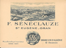 F. SÉNÉCLAUZE - St EUGÈNE - ORAN - Altri & Non Classificati