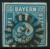 BAYERN MÜHLRADSTEMPEL AUF Nr 2II GMR _58 ZENTR- X6DE052 - Used