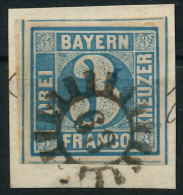 BAYERN MÜHLRADSTEMPEL AUF Nr 2II GMR _63 ZENTR- X6DE076 - Used