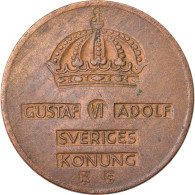 Monnaie, Suède, Gustaf VI, 2 Öre, 1959, TTB, Bronze, KM:821 - Suecia