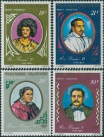French Polynesia 1976 Sc#C130-C133,SG214-217 Pomare Dynasty Set MNH - Andere & Zonder Classificatie
