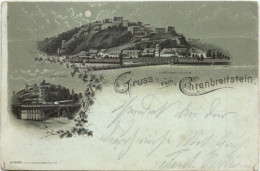 Gruss Von Ehrenbreitstein - Litho - Koblenz