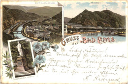 Gruss Aus Bad Ems - Litho - Bad Ems