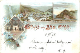 Gruss Aus Bad Ems - Litho - Bad Ems