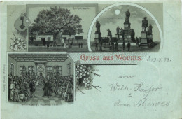 Gruss Aus Worms - Litho - Worms