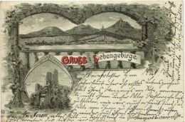 Gruss Aus Dem Siebengebirge - Litho - Sonstige & Ohne Zuordnung