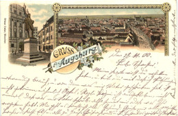 Gruss Aus Augsburg - Litho - Augsburg