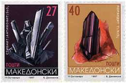 31088 MNH MACEDONIA 1997 MINERALES - North Macedonia