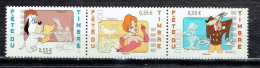 Triptyque Des 3 Timbres Droopy, Girl Et Le Loup - Unused Stamps