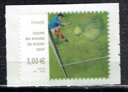 Coupe Du Monde De Rugby 2007 : Timbre Autoadhésif Avec Procédé Lenticulaire - Unused Stamps