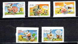 "Sourires" Avec Les Vaches Humoristiques De Alexis Nesmes (timbres Autoadhésifs émis En Carnet) - Unused Stamps