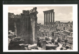 AK Baalbek, Ruinen Während Ausgrabungen  - Lebanon
