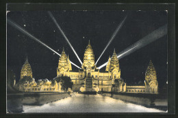 AK Angkor-Vat, Vue De Nuit  - Andere & Zonder Classificatie