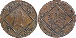 AUTRICHE - 1807 - 30 Kreutzer - François I - Vienne (A) - 37.5 Mm - 20-128 - Oesterreich