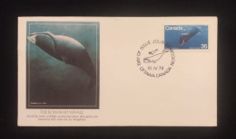 C) 1979. CANADA. FDC. THE BOW WHALE. XF - Ohne Zuordnung