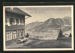 AK Oberstdorf / Allgäu, Am Alpenhotel Schönblick  - Oberstdorf