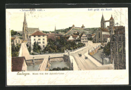 AK Esslingen, Blick Zum Ort Von Der Agnesbrücke  - Esslingen