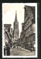 AK Ulm / Donau, Walfischgasse Mit Kirche  - Ulm