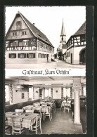 AK Grafenhausen Bei Lahr / Baden, Gasthaus Zum Ochsen Mit Innenansicht  - Lahr