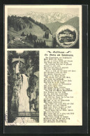 AK Oberaudorf, Gasthaus St. Georg Am Tatzelwurm Mit Wasserfall Und Kaisergebirge  - Autres & Non Classés