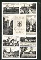 AK Landsberg Am Lech, Ansichten Des Ortes Mit Bayertor, Mutterturm Und Lechwehr  - Landsberg