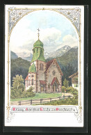 AK Oberstdorf I. A., Evang. Christus-Kirche  - Oberstdorf