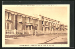 CPA Seiches-sur-le-Loir, Groupe Pasteur: Habitation Pour Le Corps De Maitrise  - Seiches Sur Le Loir