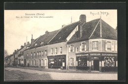 CPA Sissonne /Aisne, Rue De L`Hotel De Ville  - Sissonne