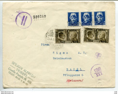 Fratellanza Cent. 10 + 35 Imperiale Su Busta Per La Svizzera - Poststempel