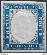 1863 Italia VE II 15c. Azzurro Chiaro NP MNH Sassone N. 11a - Otros & Sin Clasificación