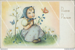 Cb558  Cartolina  Augurale Buona Pasqua Bambini Children Illustratore Artist - Autres & Non Classés