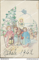 Cb608 Cartolina  Bambini Children Natale 1942 - Autres & Non Classés