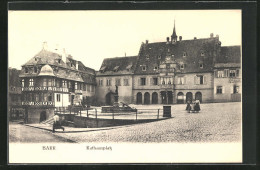 CPA Barr, Hôtel De Villeplatz Et Hôtel De Ville  - Barr