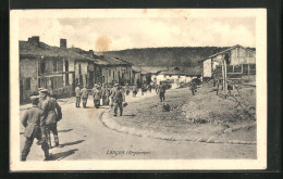 CPA Lancon, Des Soldats In Den Strassen Der Stadt  - Sonstige & Ohne Zuordnung