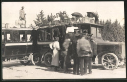 Fotografie Bus, Reisebus - Omnibus Mit Fahrgästen  - Automobiles