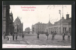 AK Ludwigshafen, Bahnhof Und Post  - Ludwigshafen