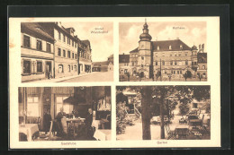 AK Mücheln, Hotel Wendenhof, Rathaus, Garten  - Other & Unclassified