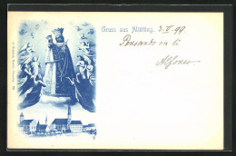 AK Altötting, Autograph Von Prinz Alfons Von Bayern  - Autres & Non Classés