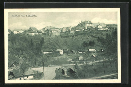 AK Rataje N. Sáz., Flusspartie Mit Brücke Und Blick Zum Ort  - Tchéquie