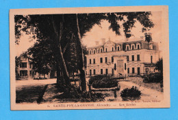 917 GIRONDE SAINTE-FOY-LA-GRANDE LES ECOLES AQUITAINE AQUITANIA RARE POSTCARD - Bordeaux