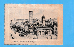 918 ITALY ITALIA MILAN MILANO BASILICA DI S. ABROGIO RARE POSTCARD - Milano (Milan)